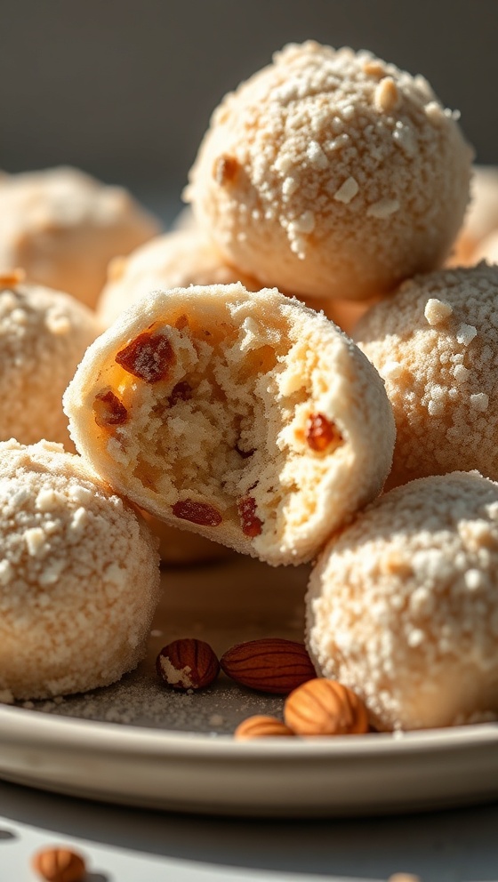 Chai Almond Snowball Bites