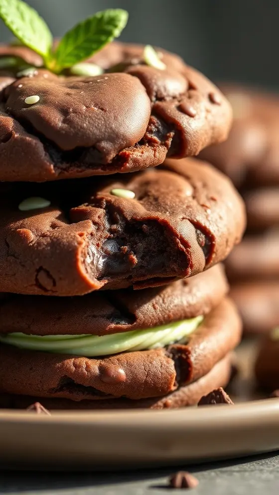 Chocolate Mint Cookies