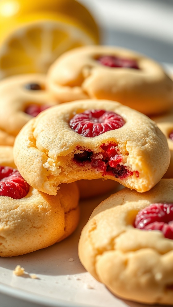 Lemon Raspberry Cookies