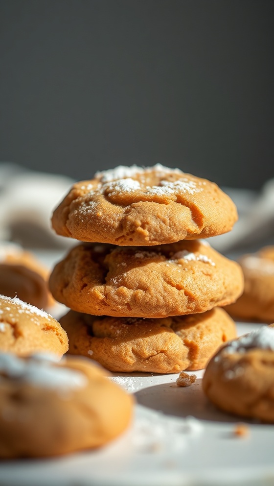 Molasses Ginger Powdered Cookies