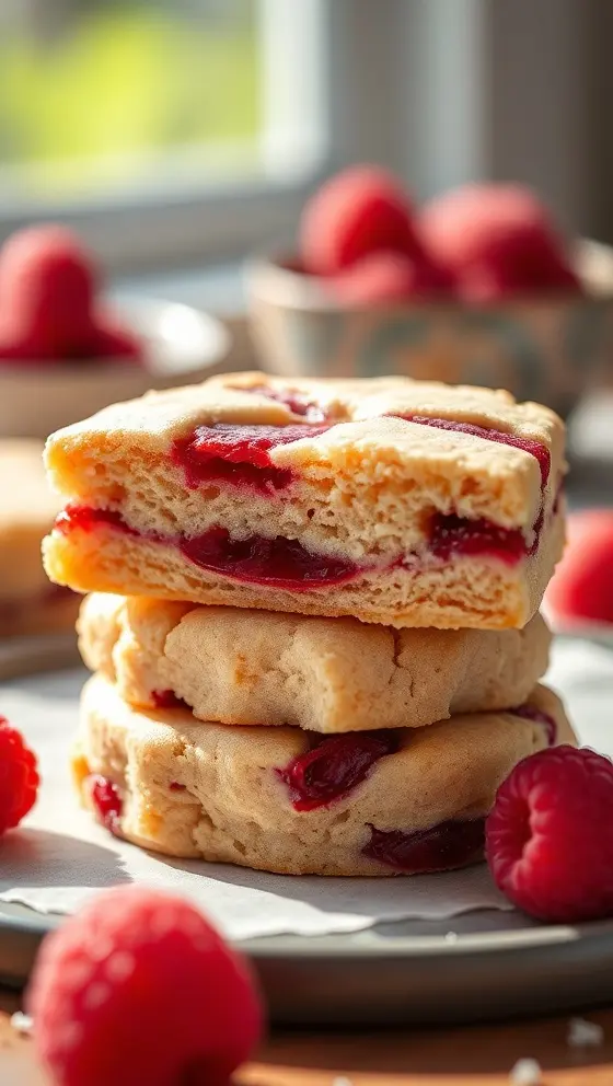 Raspberry Ripple Shortbread