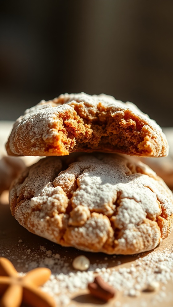 Spiced Chai Powdered Cookies