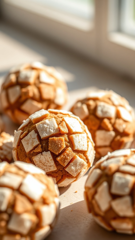 Spiced Ginger Crinkle Bites