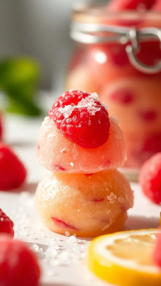 Tangy Lemon Raspberry Drops