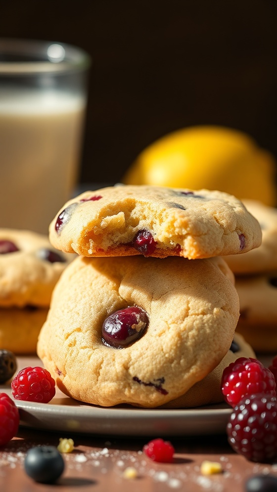 Zesty Lemon Berry Cookies