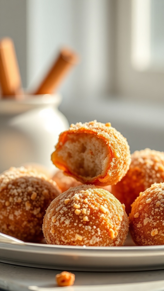 Air Fryer Cinnamon Sugar Churro Bites