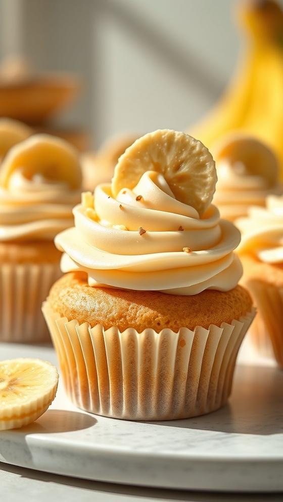 Banana Cream Cheese Cupcakes