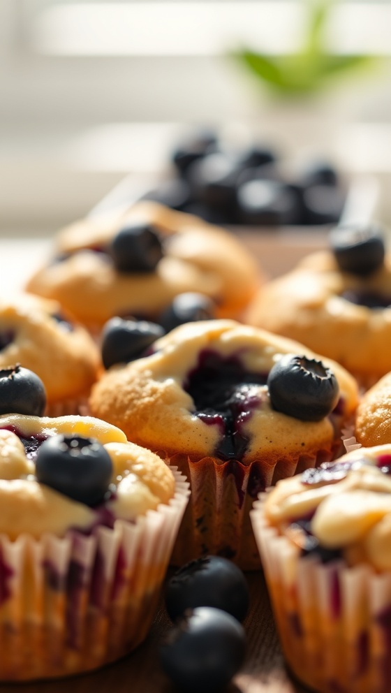 Blueberry Cottage Cheese Muffins