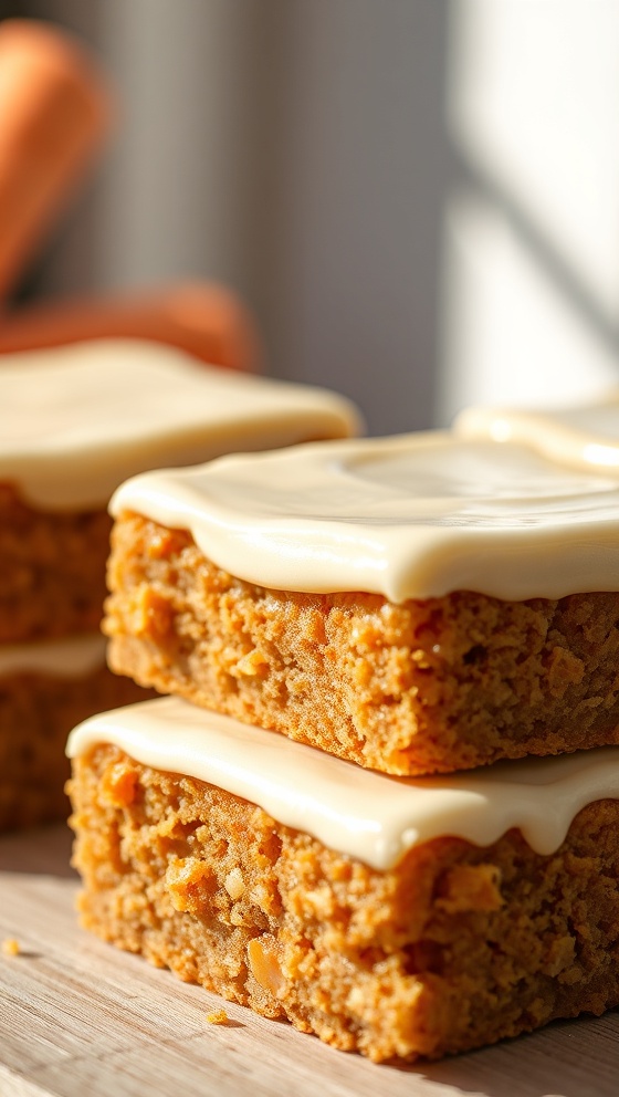 Carrot Bars with Maple Frosting