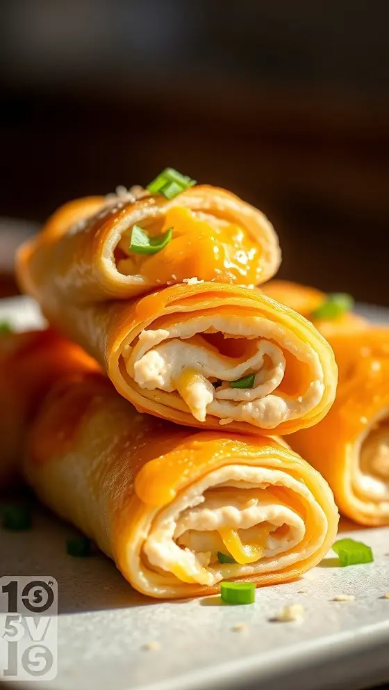 Cheesy Chicken Crescent Roll-Ups