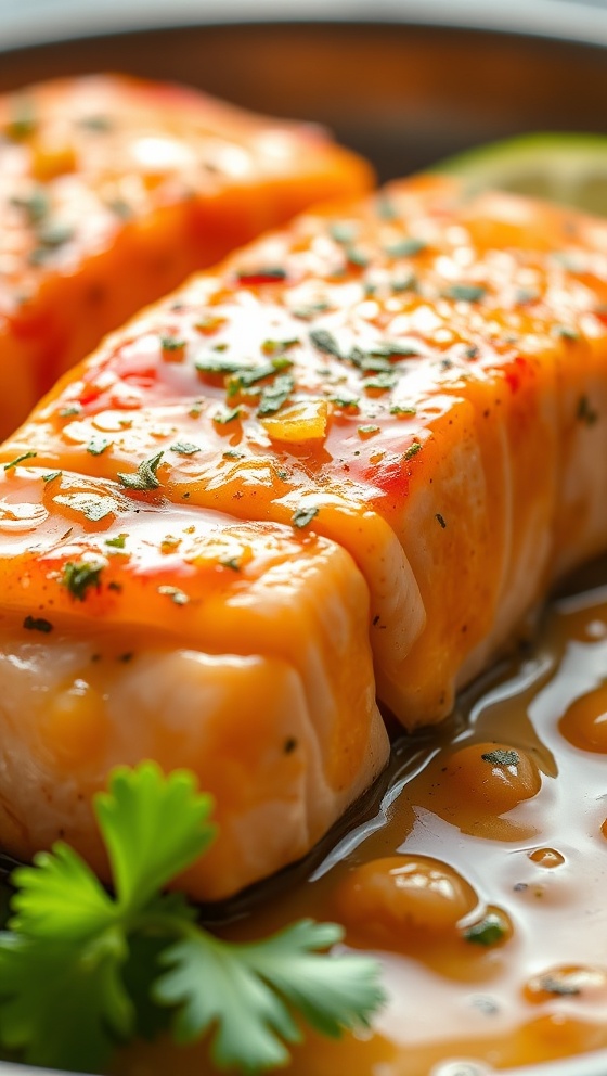 Cilantro Lime Honey Garlic Salmon