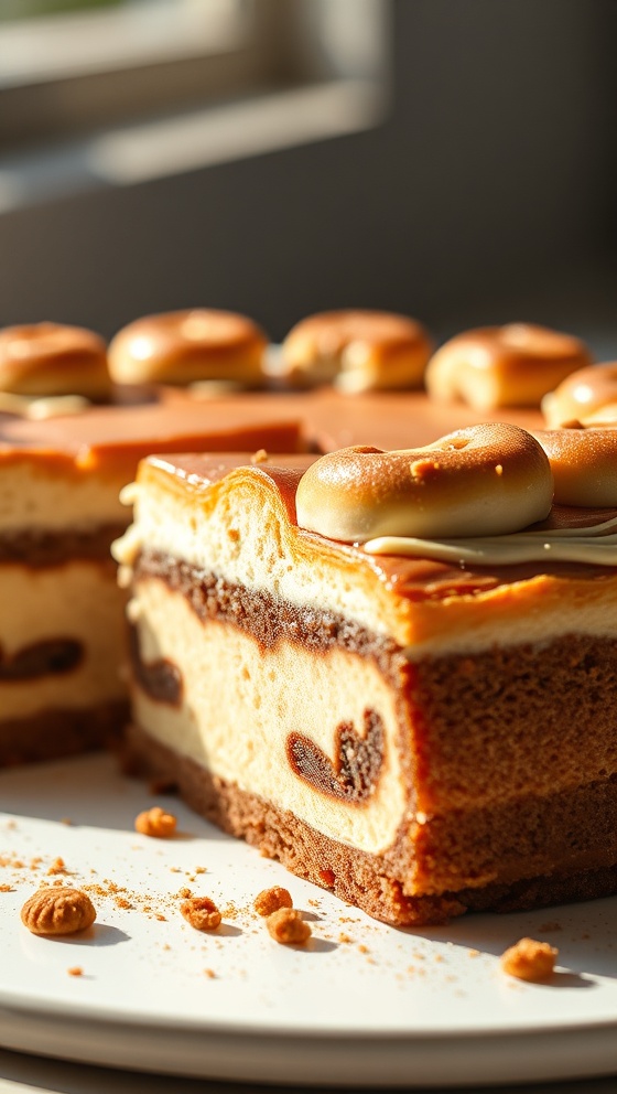 Decadent Cinnamon Roll Cheesecake