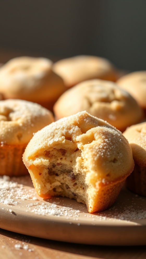 Fluffy Cinnamon Sugar Muffin Bites