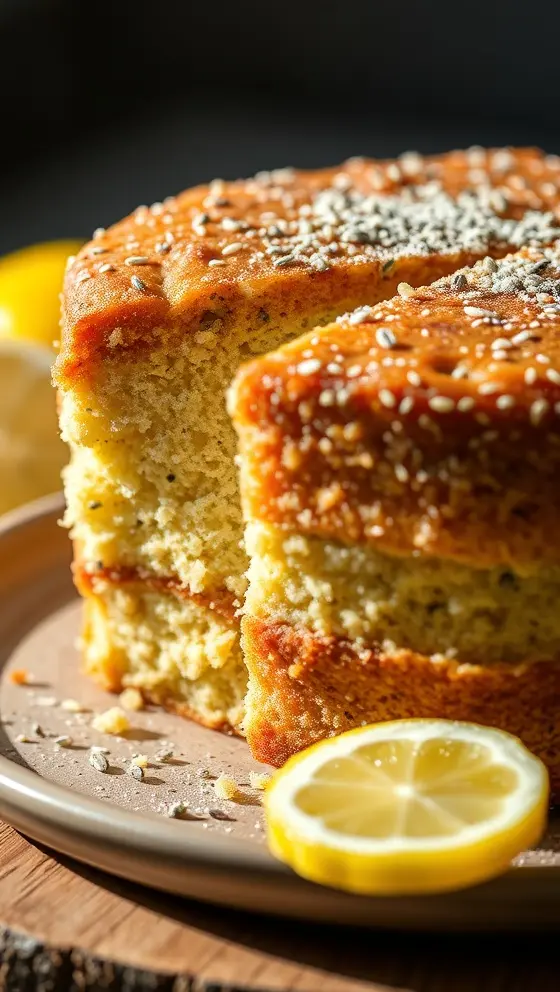 Homemade Lemon Poppy Seed Cake