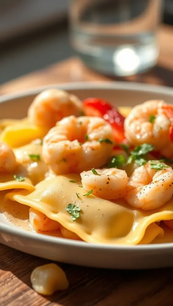 Homemade Shrimp and Lobster Ravioli