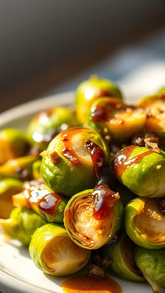 Honey Balsamic Brussels Sprouts