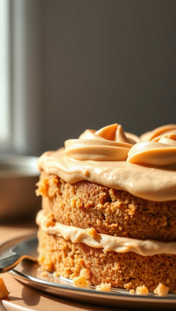 Peanut Butter Cake with Peanut Butter Frosting