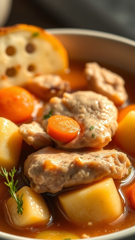 Savory Chicken Stew with Potatoes and Carrots