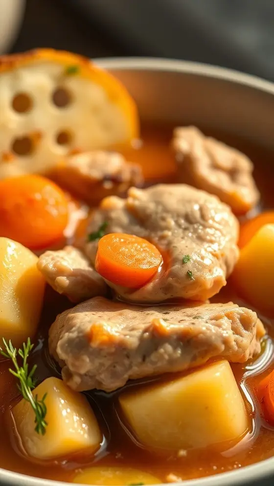 Savory Chicken Stew with Potatoes and Carrots