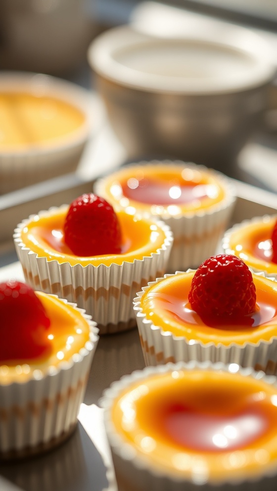 Mini Lemon Cheesecake Brulees
